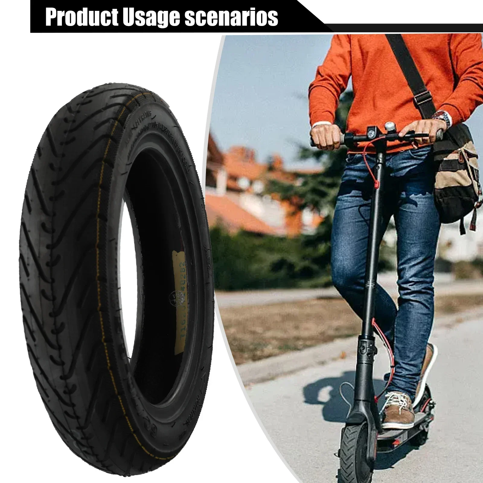 Электрический скутер с бескамерными шинами для улицы 10 дюймов 245 55 мм 520 г 60 70 6 5