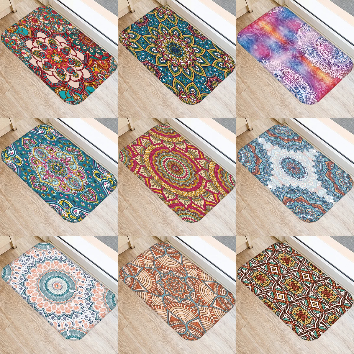 

ZHENHE Color Datura Mat Pattern Print Doormat Anti Slip Floor Carpet for Bathroom Kitchen Entrance Rugs Home Decor