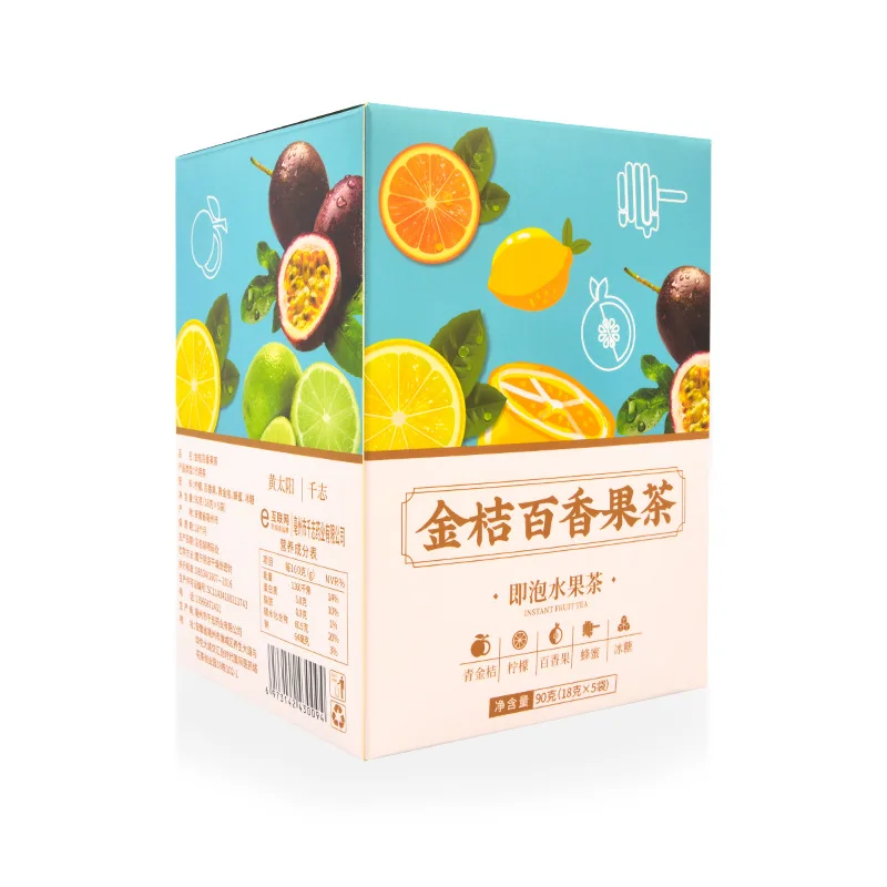 

90g/box Kumquat Passion Fruit Freeze-Dried Lemon Slices Combination Fruit Tea Bag