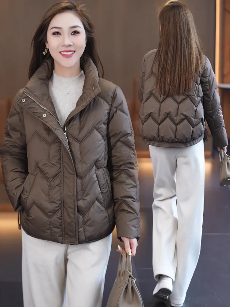 Короткий пуховик с хлопковой подкладкой верхняя одежда для женщин новинка зимы