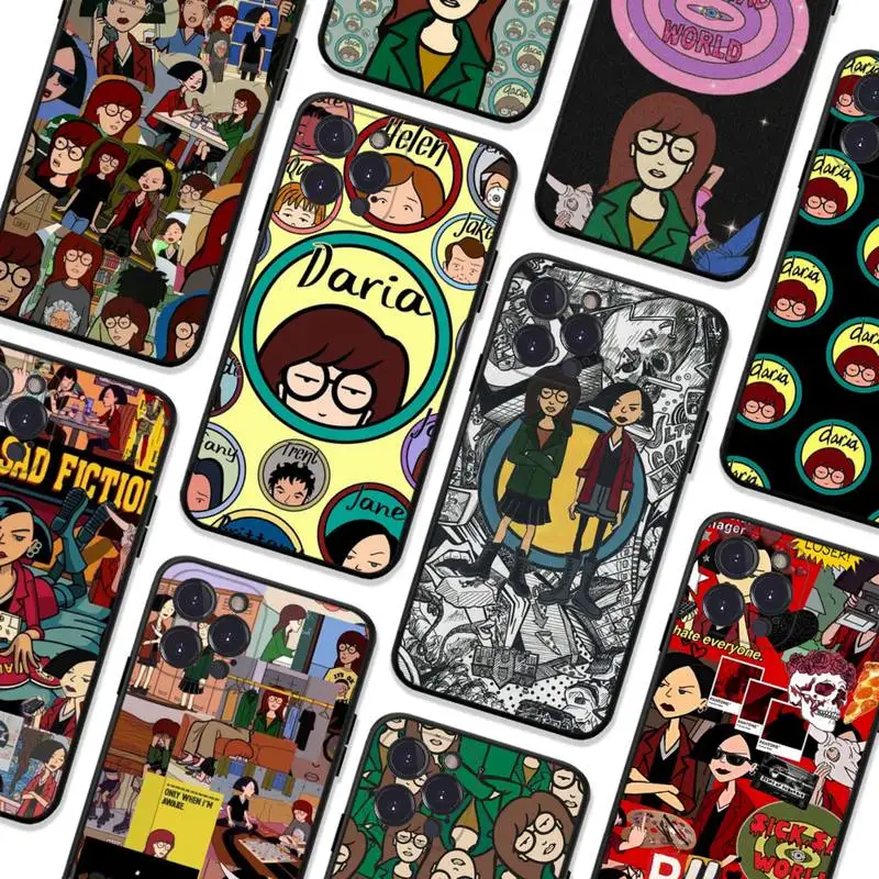 

Cute Cartoon D-Darias Angel Eyes Phone Case For iPhone 14 11 12 13 Mini Pro XS Max Cover 6 7 8 Plus X XR SE 2020 Funda Shell