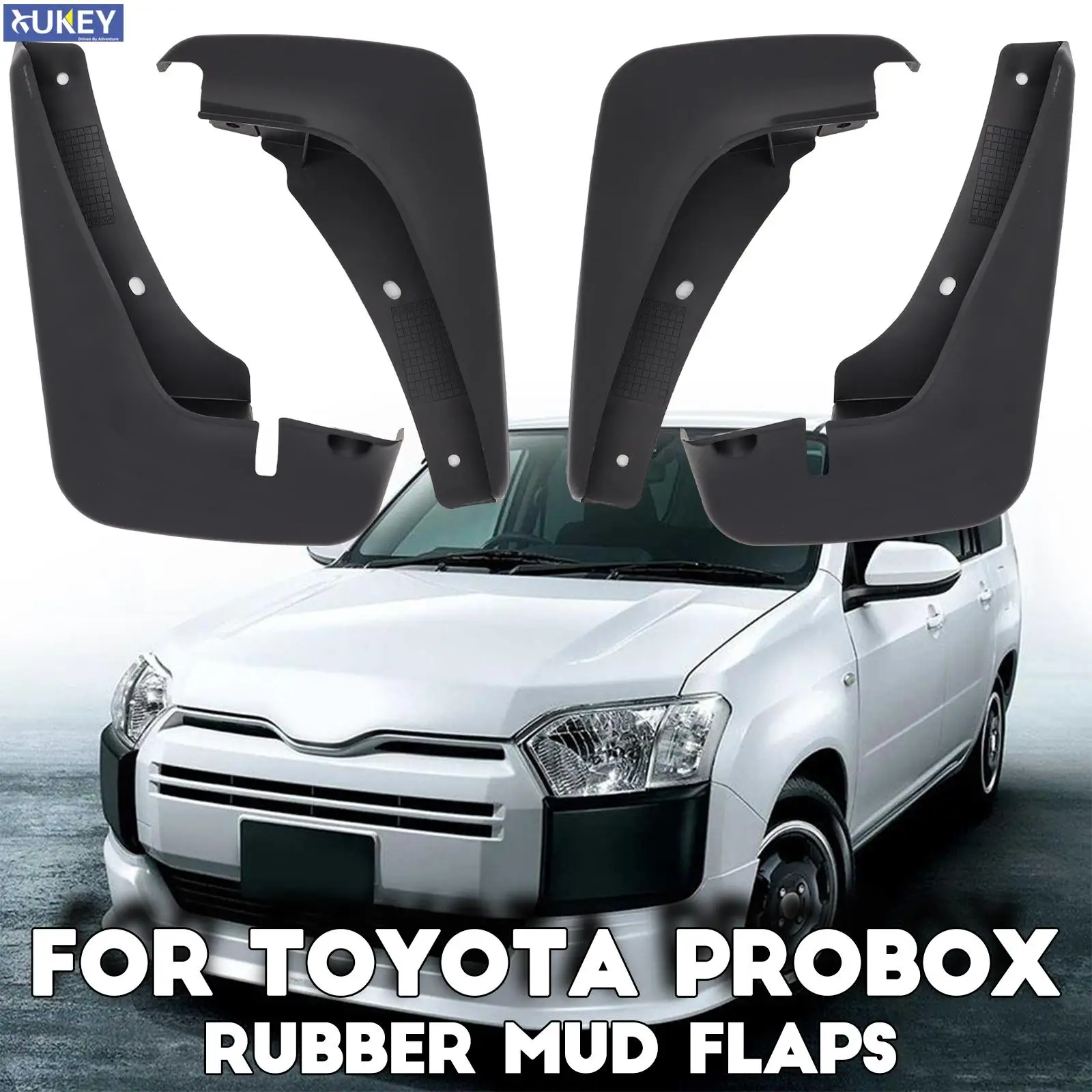 

4Pcs For Toyota probox 2002 High Quality Mudflaps Protector Mudguard Splash Guitars Guards Fender Mud Flaps car Accessories Auto
