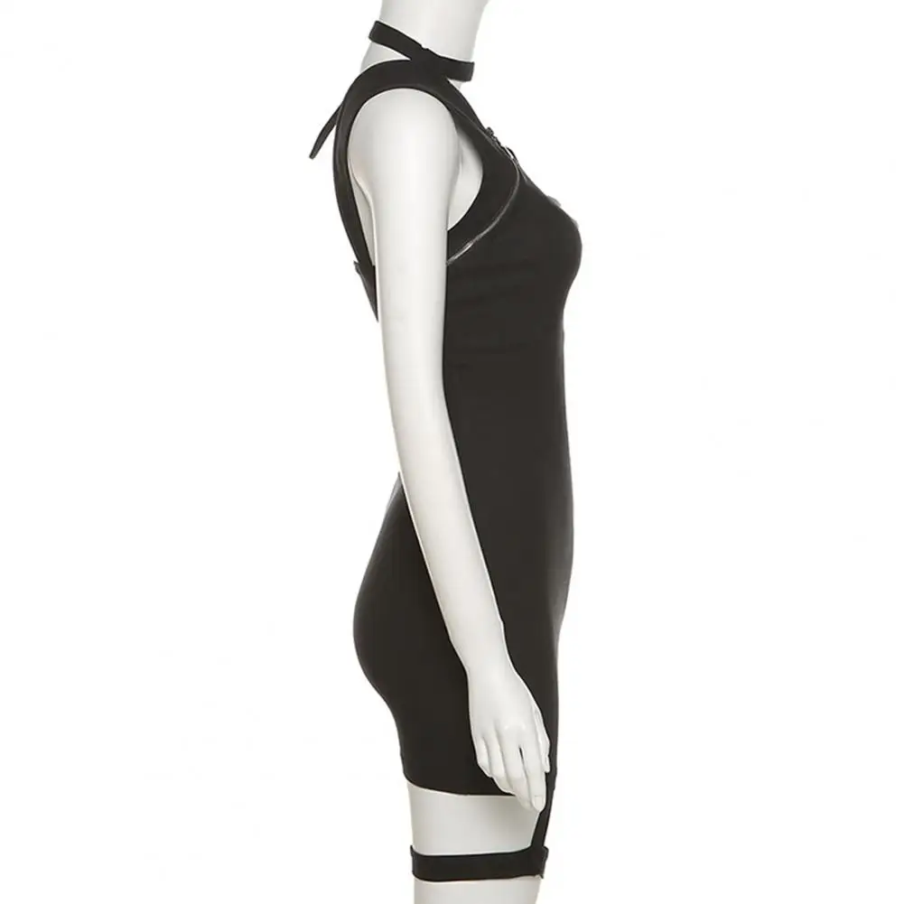 

Classic Pencil Dress Backless Sundress Adjustable Halter Hip Wrap Design Mini Dress Sheath Dress Bodycon Dress