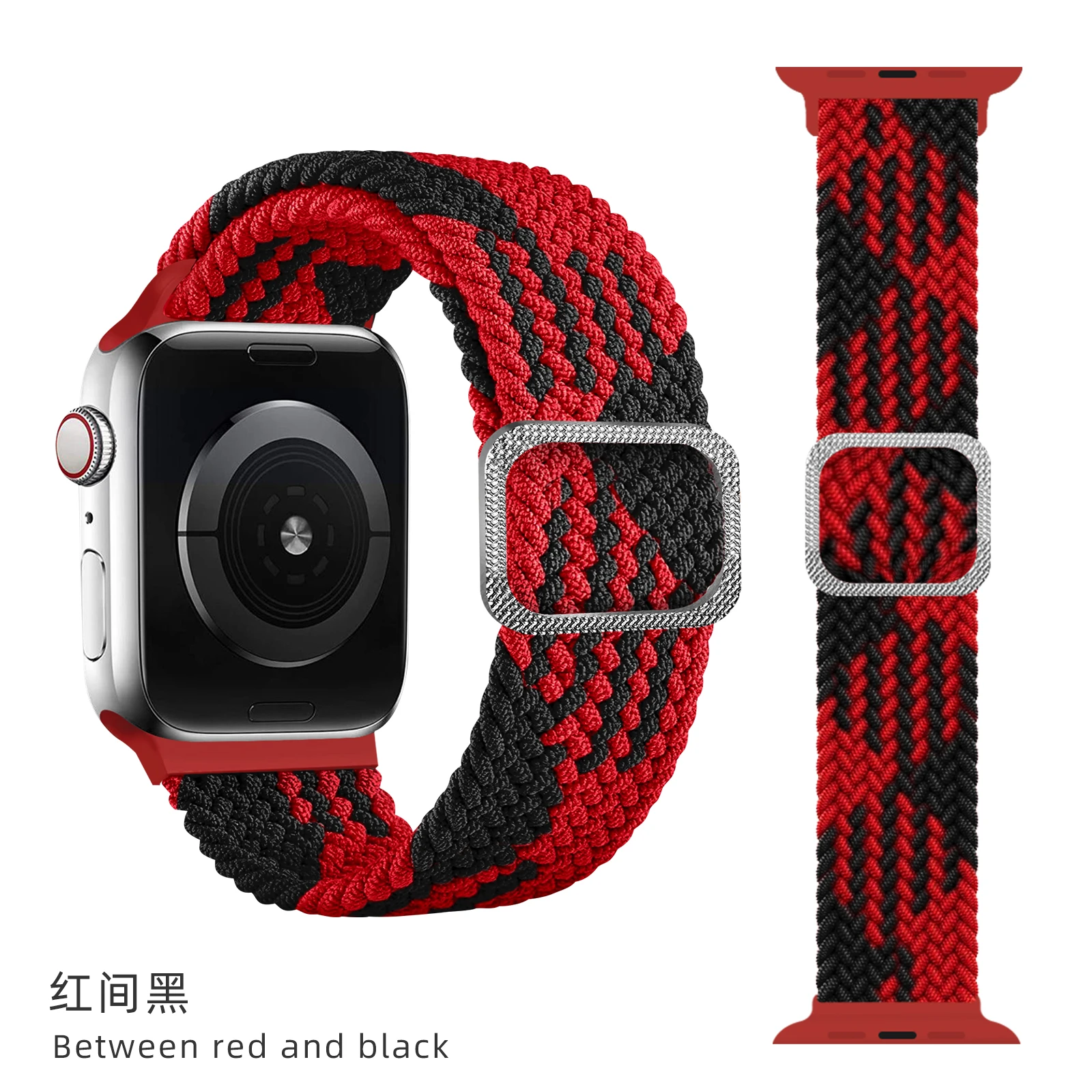 

Плетеный ремешок Solo loop для Apple Watch ultra band 49 мм 44 мм 40 мм, нейлоновый эластичный браслет для iWatch Series 5 SE 6 7 8 45 мм 41 мм