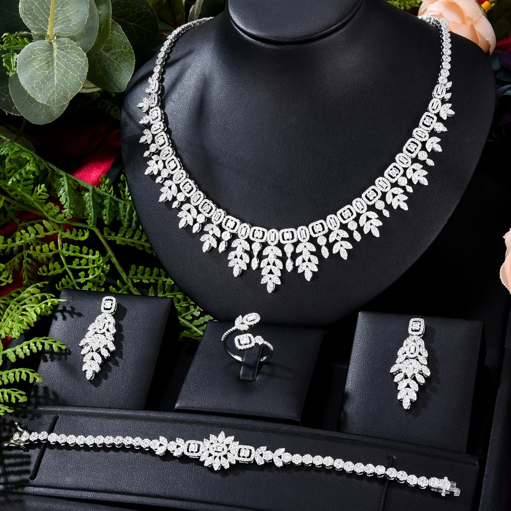 

GODKI New Trendy Double Layer UAE Jewelry Sets For Women Wedding Party Zircon CZ African Dubai Bridal Jewelry Set Dance Party