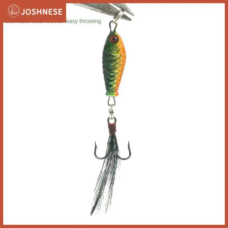 

Рыболовная приманка Luya с перьями и острым крючком, миниатюрные свинцовые рыболовные приманки, твердая железная приманка, искусственная приманка, Товары для рыбалки, искусственная приманка