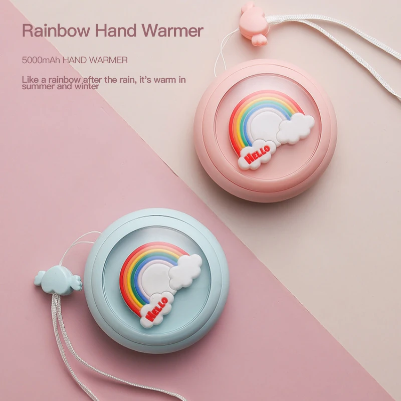 

Hand Warmer USB Power Bank Electric Portable Pocket Hand Warmer Multi-Function Pocket Winter Warmers 3 Temperature Levels