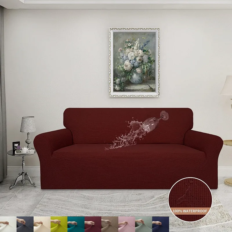 

Thick Elastic Sofa Cover Slipcover for Living Room Stretch Polar Fleece Armchair Cover 1/2/3/4 Seater L Shape Corner Sofa Covers