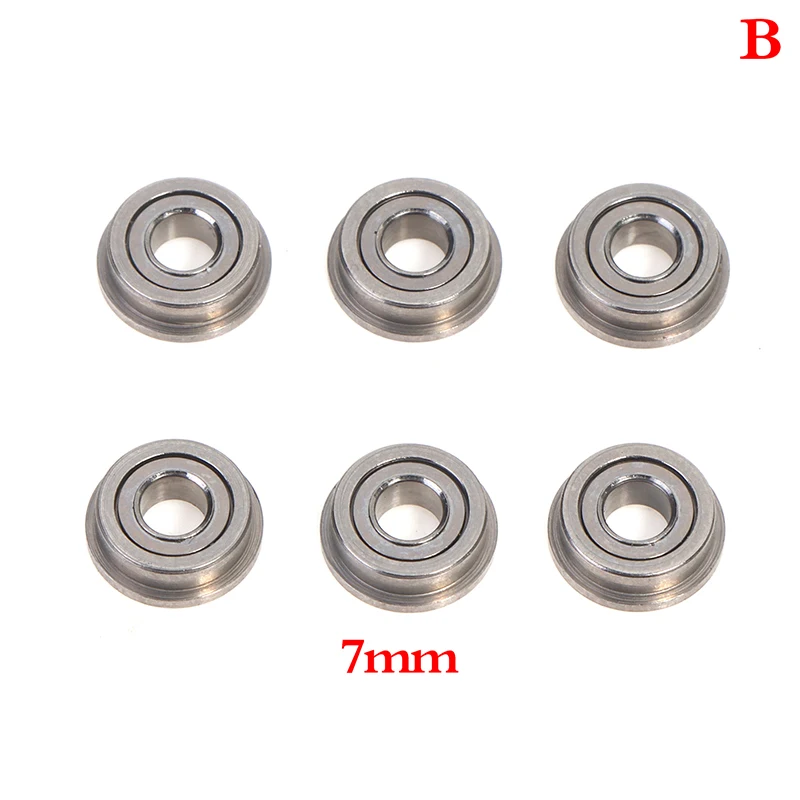 

6 шт./набор 6 мм/7 мм/8 мм подшипниковая стальная шестеренка для Airsoft Gel Blaster BD556 M4 M16 JinMing9 Ver2/3 G36 коробка передач