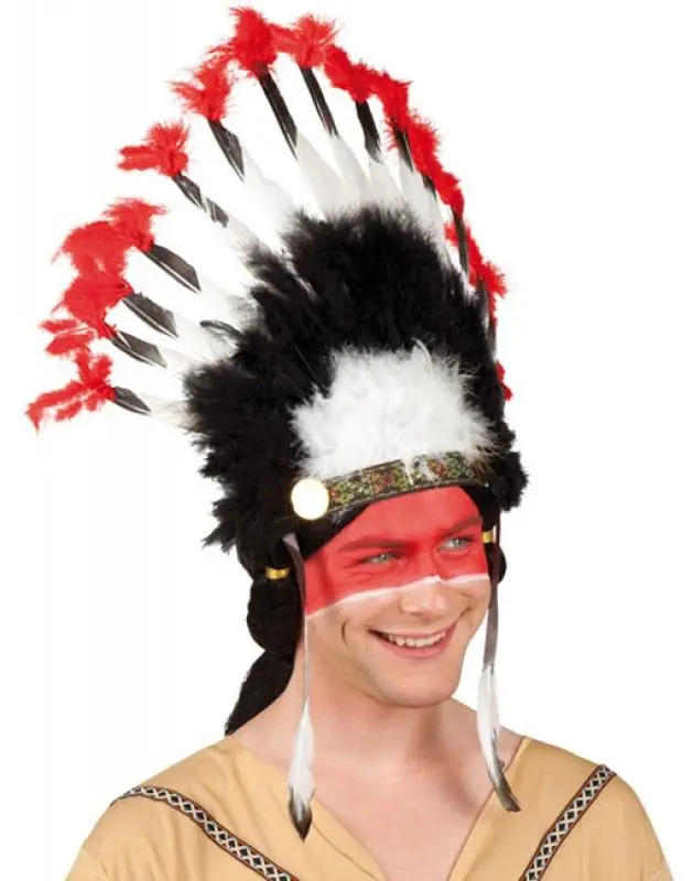 

White Shaggy Black Red Largest Indian Indian Head Ergonomic Design Practical Products
