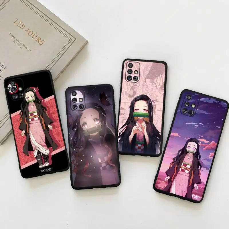 

Anime Demon Slayer Nezuk Phone Case For Samsung Galaxy A73 A53 A13 A03S A52 A72 A12 A81 A30 A32 A50 A80 A71 A51 A31 5G