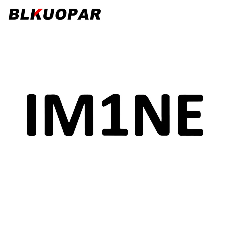 Автомобильная наклейка BLKUOPAR IM1NE простая Солнцезащитная Водонепроницаемая