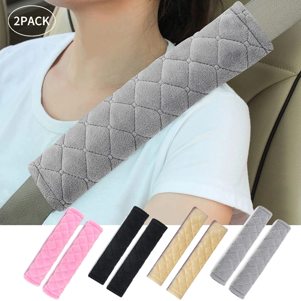 2PCS Car Seat Belt Cover Seatbelt Shoulder Pad Cushions Fit for All Cars and Backpack