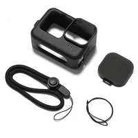 silicone case for gopro hero 10 9 lens cap protective cover cage for gopro hero 10 accessories
