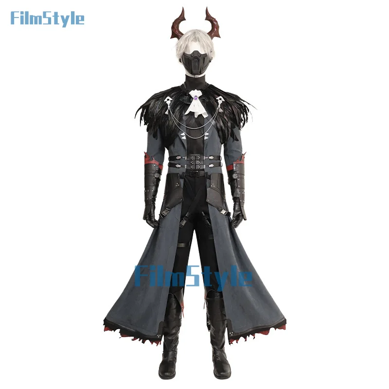 Final Fantasy VII FF7 Sephiroth Косплей Костюм Плащ Обувь Маска Хэллоуин Вечеринка Красивая