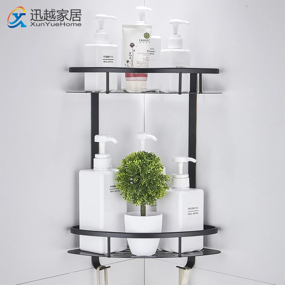 

Полка для ванной комнаты, душевая кабина, угловая рама, алюминиевый органайзер для хранения шампуня, поднос, настенная вешалка, кухонный держатель, аксессуары