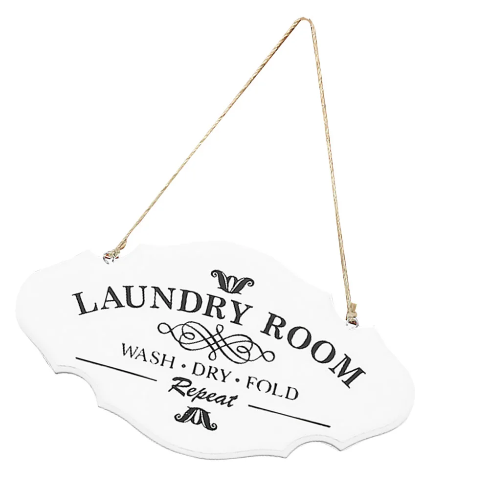 

Laundry Room Plaques Signs Wall Door Hangtag Vintage Wooden Farmhouse Sign
