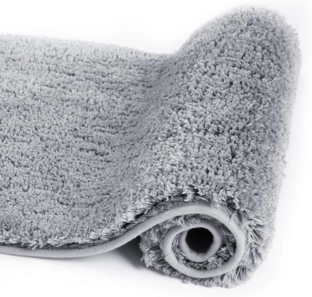 

Bathroom Rug Non Slip Bath Mat Super Absorbent Soft Microfiber Bath Rugs For Kitchen Bedroom Floor Tub Show 16‘’x24‘’ 1 Pack