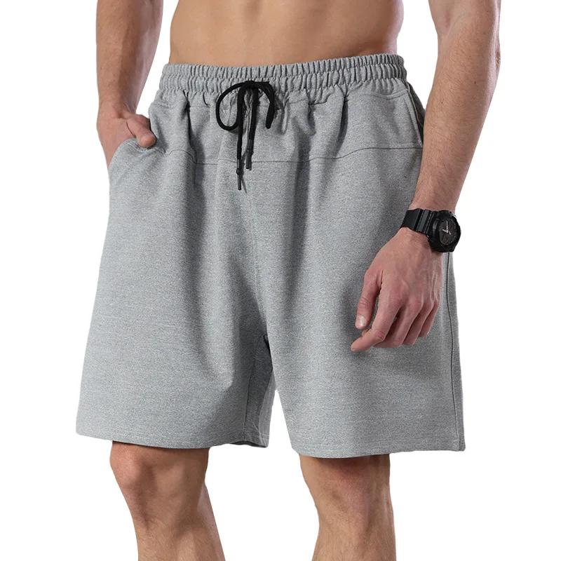 

Casual Shorts Men's Running Shorts Solid Color Quick Dry GYM Sport Shorts Fitness Jogging Workout Shorts Men Five-point Pants