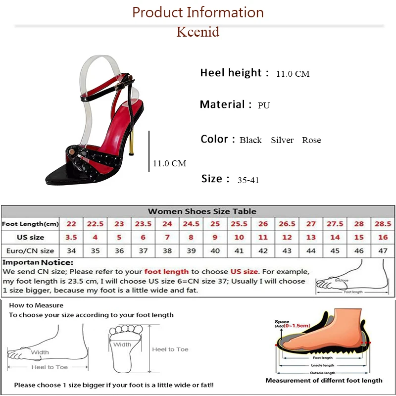Kcenid/летние женские босоножки на тонком высоком каблуке в уличном стиле с