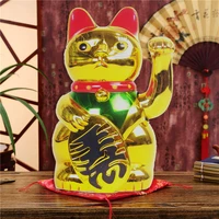 gold feng shui money cat maneki neko beckoning cat japanese lucky wealth waving arm cat for creative gifts room shop decoration