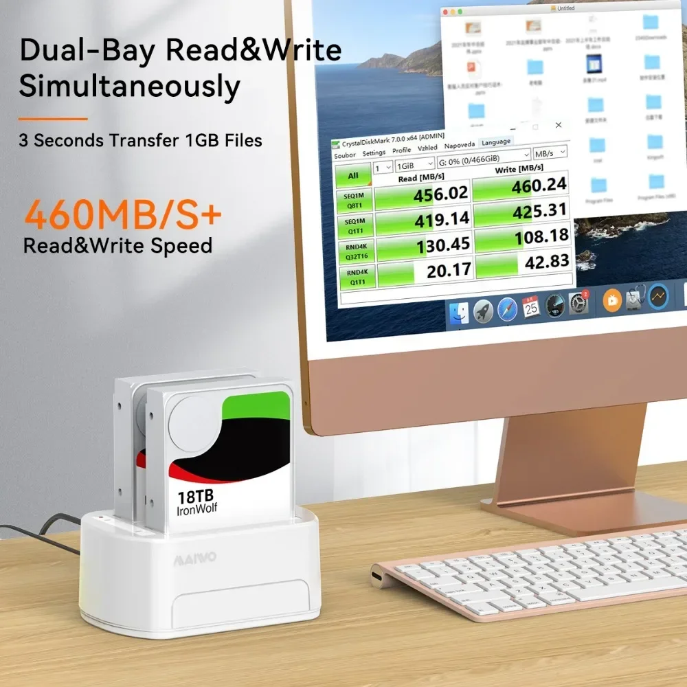 Док-станция для жесткого диска MAIWO адаптер SATA-USB 3 0 SSD-диска 2 5 дюйма док-станция