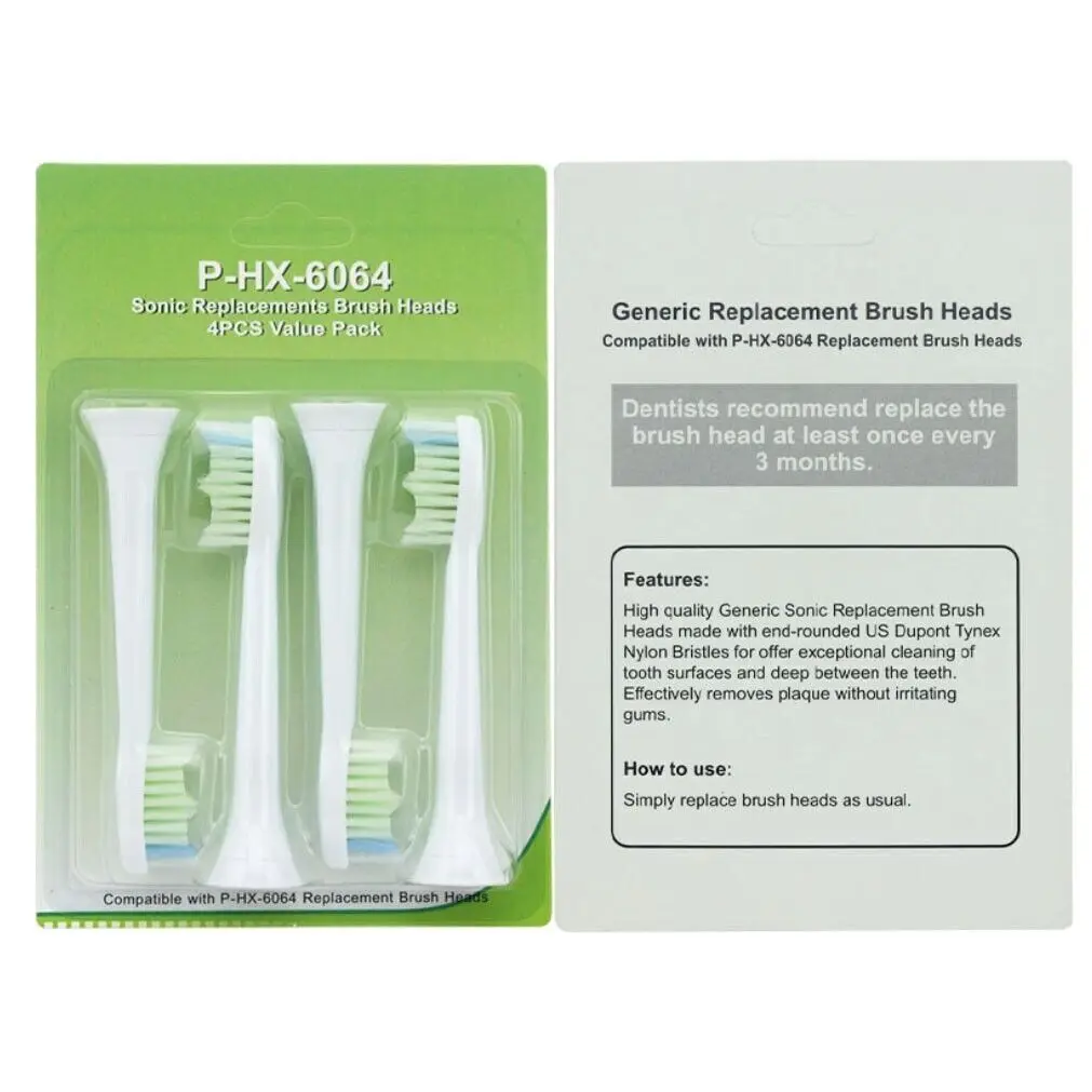 

4/8/12/16/20pcs Philips Sonicare Toothbrush Compatible Replacement Brush Head Refills HX6064