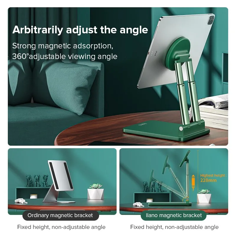 Магнитная Подставка Для Ноутбука Llano 360° ° Регулируемый Складной Двойной