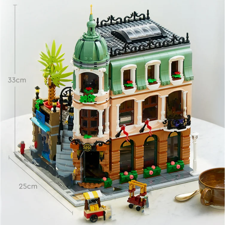 

IN STOCK 3066pcs Moc 10297 Boutique Hotel Home Set Model Building Blocks Bricks Educational Toys For Boy Kids Christmas Gifts
