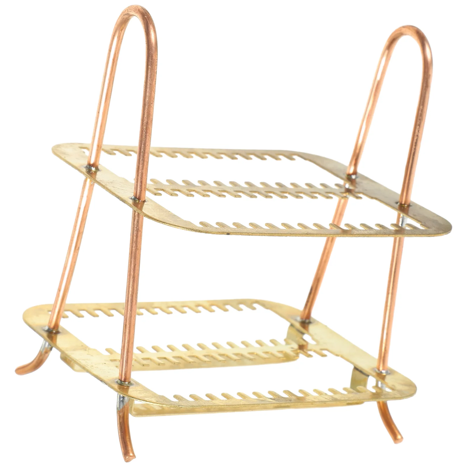 

Kickstand Microscope Slides Storage Holder Experiment Rack Metal Experiments Laboratory Copper Staining