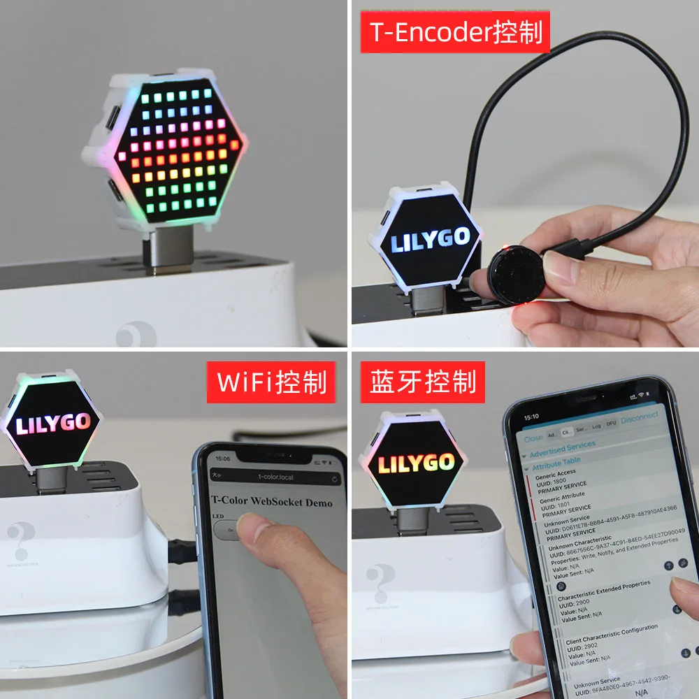 

LILYGO T-Color ESP32-C3 APA102 Color LED Support Dual Download Mode