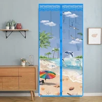 2022 new magnetic screen door curtain anti mosquito net fly insect screen mesh automatic closing large size easy installation