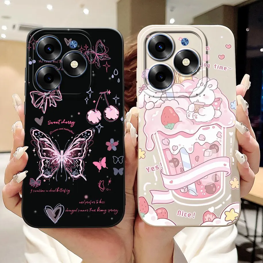 Shockproof Cover For Itel S23 Plus Case S681LN S23+ Funda Cute Rabbit Panda Protective Soft Bumper S 23 S665L Coque