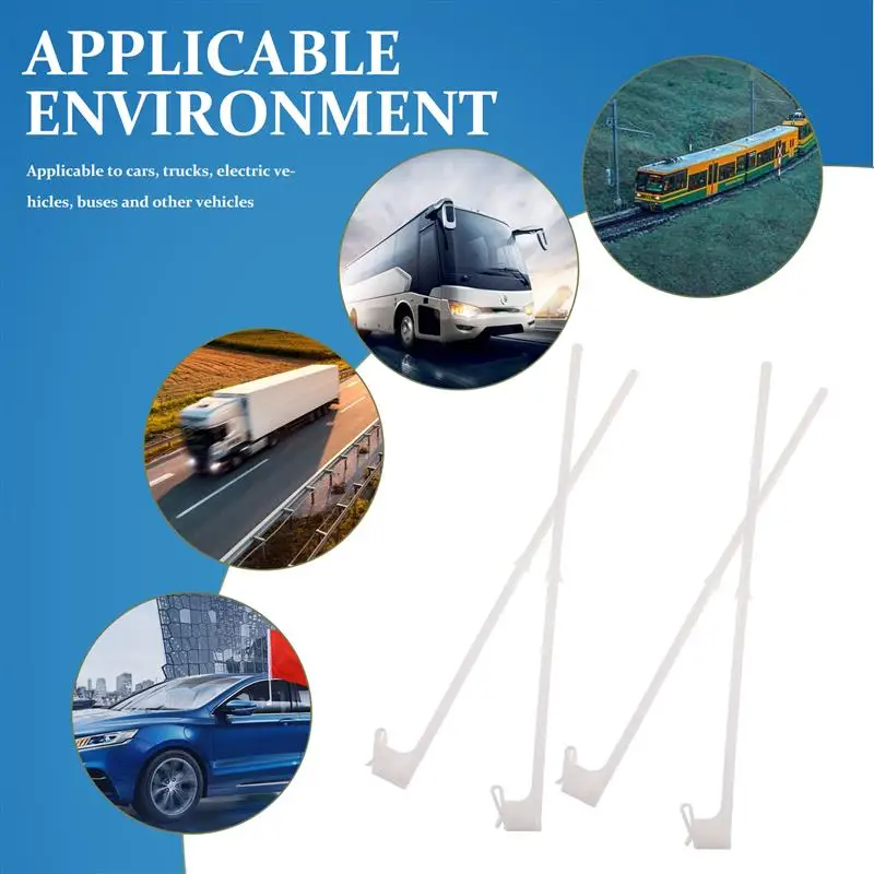 

10Pcs Car Window Flagpoles Car Flag Window Clips Truck Flag Holder Without Flag