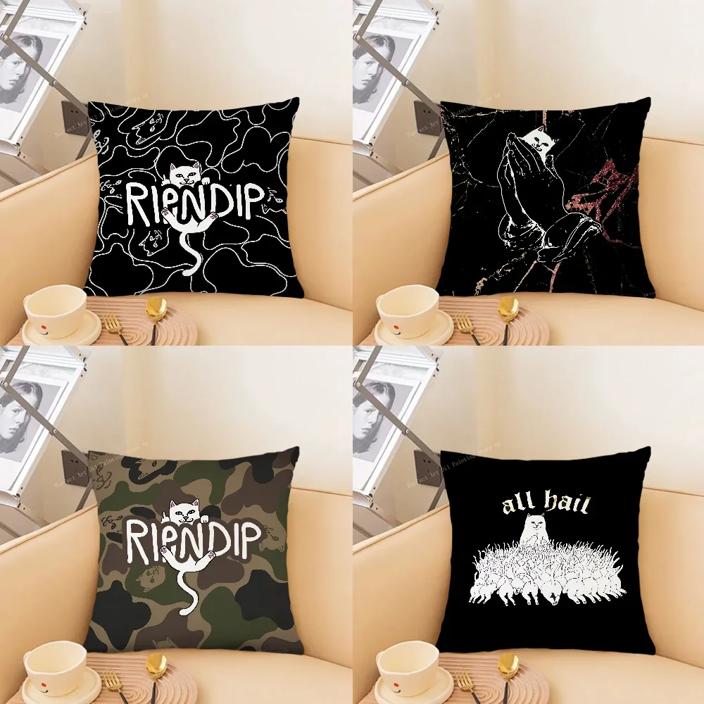 Фото Модная наволочка R-RIPNDIPS, модная квадратная наволочка для спальни, дивана, комнаты, украшение для подушки для отдыха, 40x40 №1