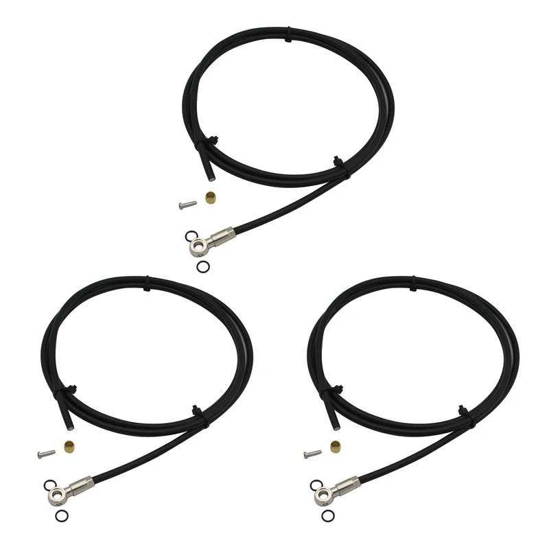 

3X 2M Mtb Bicycle Cuttable Hydraulic Disc Brake Tube Hose Line Cable Wire For Shimano Slx Xt Xtr Bh90 / Bh59