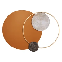 wholesale customize modern abstract minimalist line circle nordic home decor large metal wall art