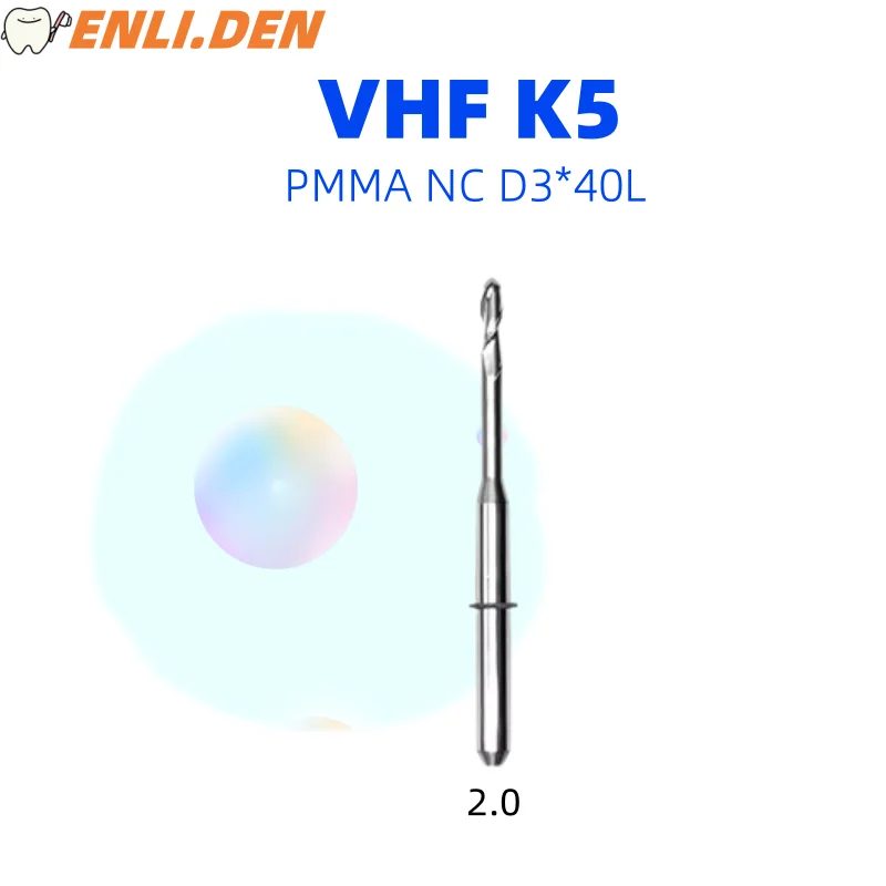 Стоматологические VHF K5 фрезерные боры для шлифовки PMMA D3 сверла диаметром 0 6/1 0/2 мм