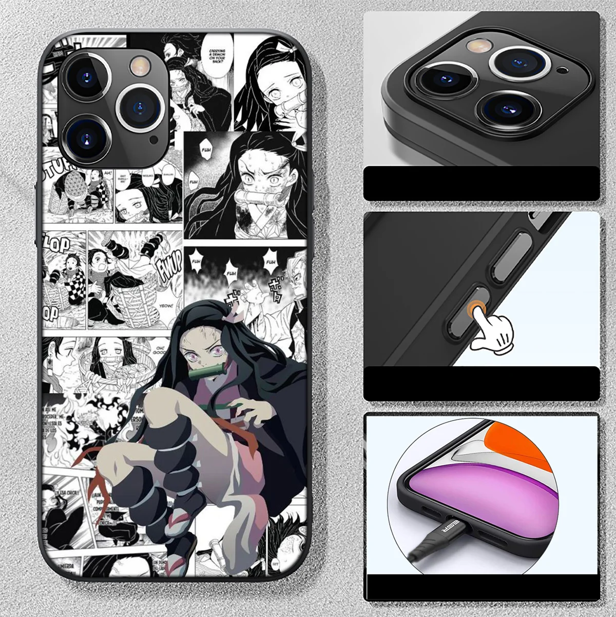 Мягкий чехол SA51 Demon Slayer Nezuko для Samsung Galaxy A01 A02 A03 A03S A10 A10S A20S A30 A30S A50 A50S A70 M02 M21 M31 M51