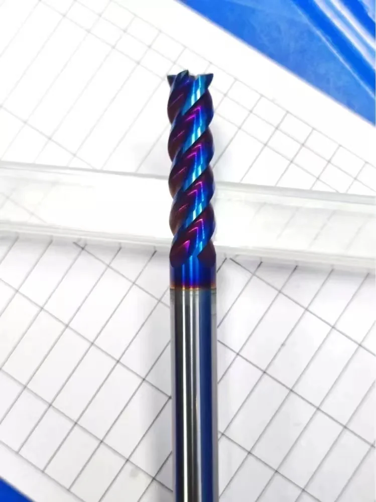 

5 PCS CNC End Mill HRC70 8X8DX100-4F