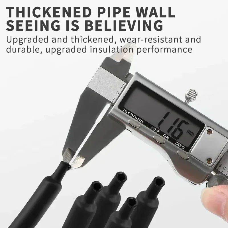 10 метров/100 м 3:1 термоусадочная трубка с клеем полиолефиновые Усадочные трубки в