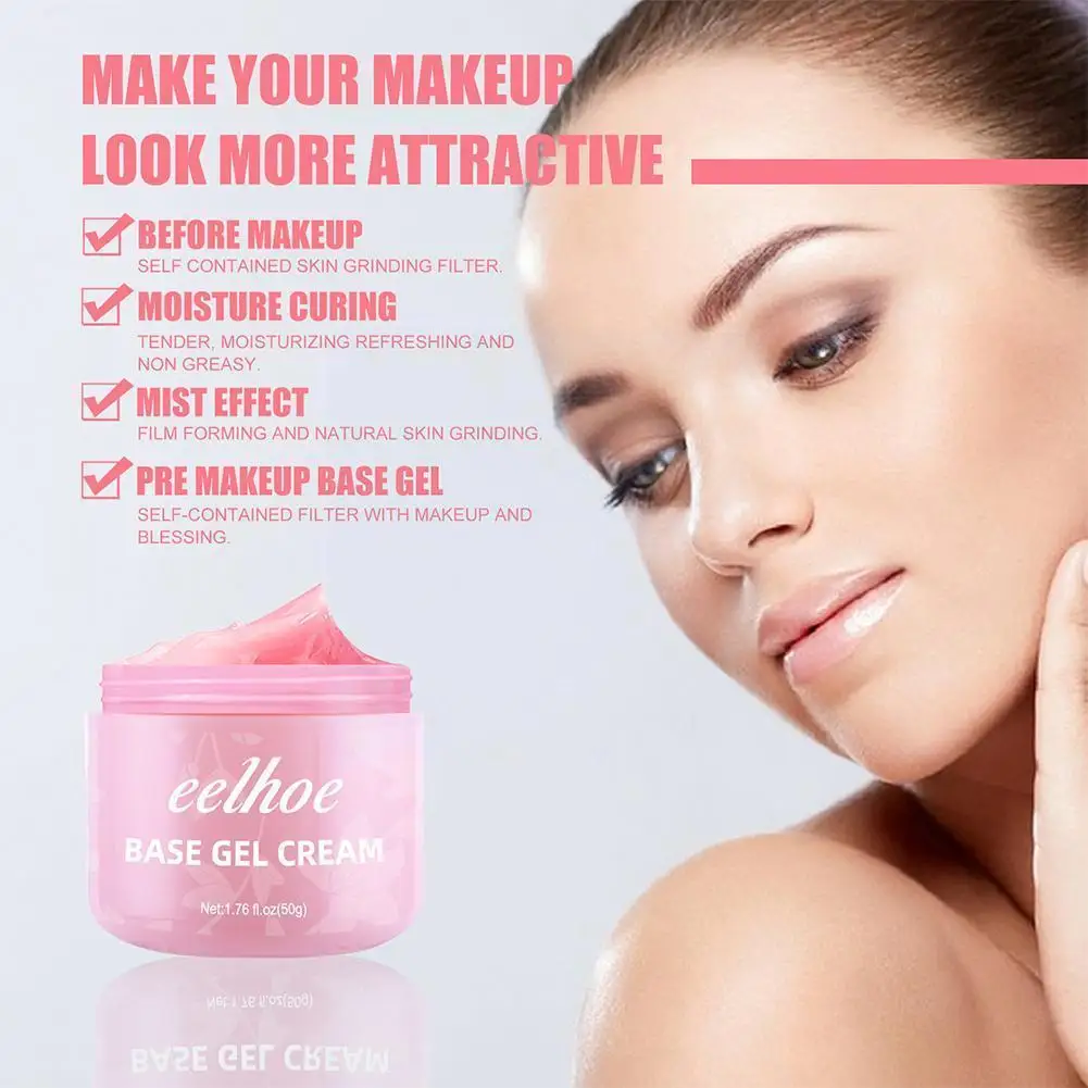 

50g Face Primer Pore Base Gel Cream Invisible Pore Cosmetic Smooth Up Cream Lines Makeup Fine Beauty Make Oil-control Matte V4j3