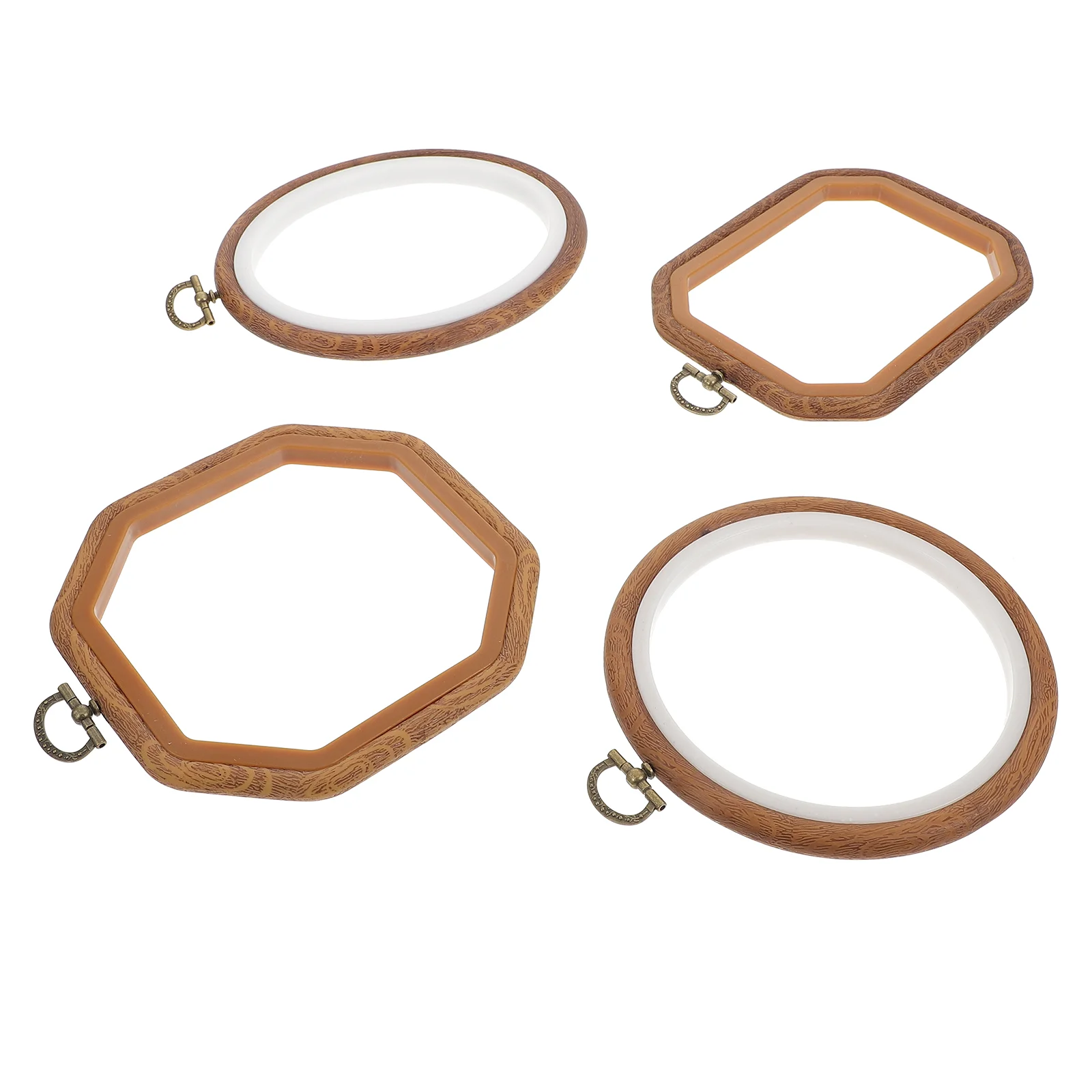 

4 Embroidery Hoops Embroidery Cross for DIY Sewing Craft ( 4 Shape )