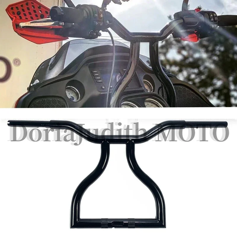 Для Harley Road Glide 2014-2023 мотоциклетный руль черный мотоцикла 32 мм 1-1/4 дюйма Ape Hanger T Bar