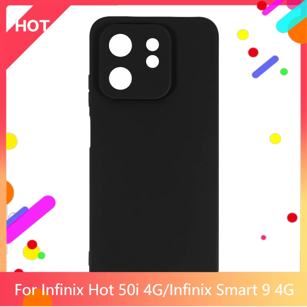 Горячий чехол 50i 4G матовый мягкий силиконовый из ТПУ для Infinix Smart 9 тонкий телефона