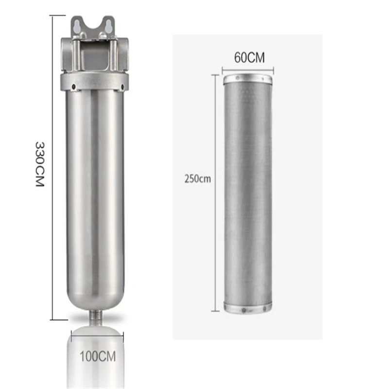 

water pre filter housing Stainless Steel Single Cartridge Filter Housing 10"20"30"stainless steel water filter housing