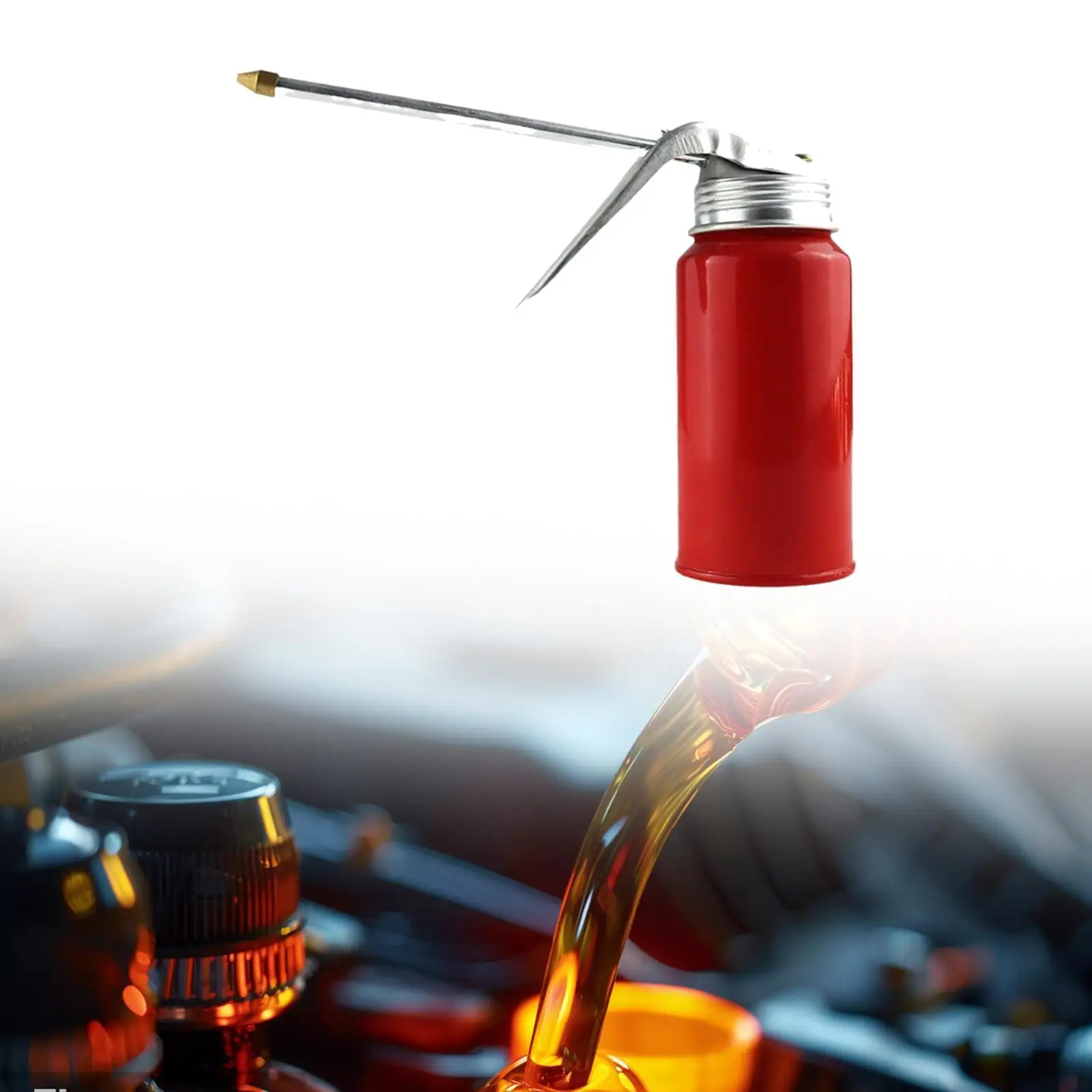 Металлическая смазочная банка с носиком