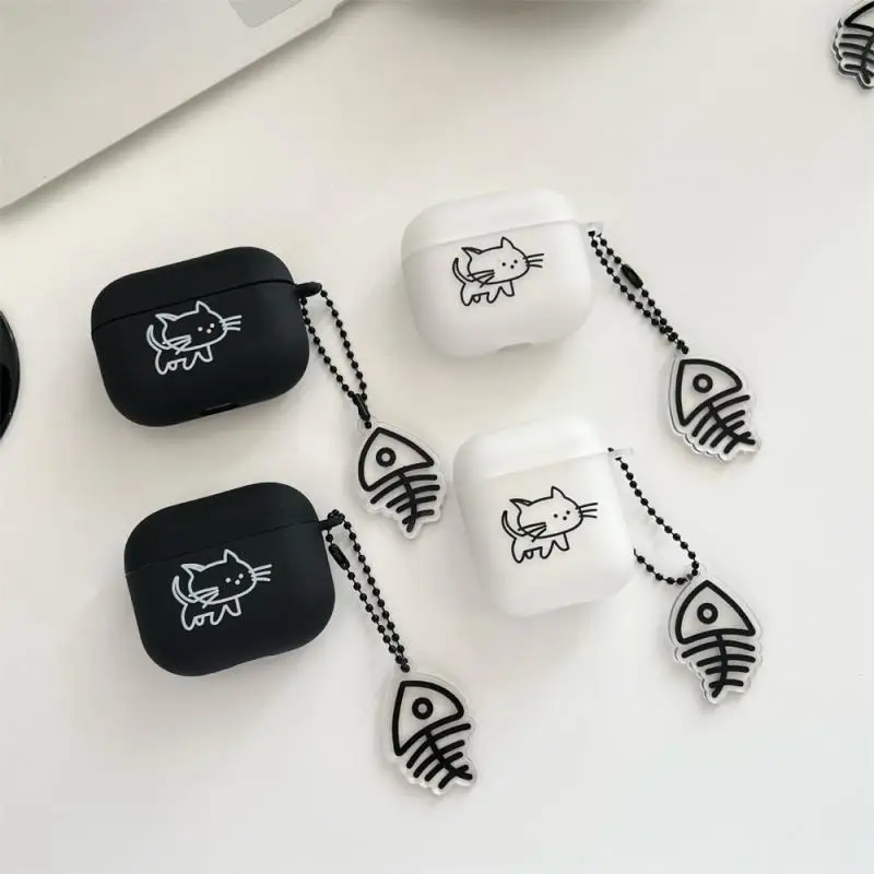 

Защитный чехол для AirPods Pro, противоударный чехол с милым котом, противоударный чехол для телефона с защитой от потери для Airpods 1 2 Pro, чехол