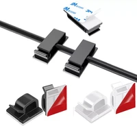 10pcs cable organizer clips cable management desktop car workstation wire manager cord holder usb charging data line winder