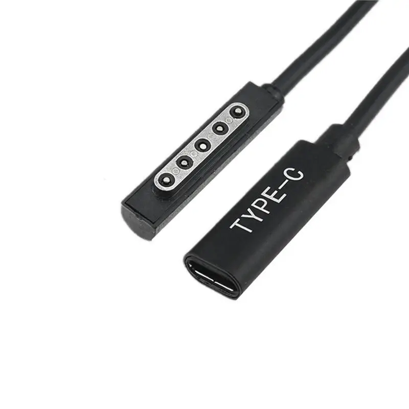 Фото Стильный зарядный кабель Type C PD 2X, адаптер питания USB C с разъемом для подключения Microsof Surface Pro 1/2 Tablet №4